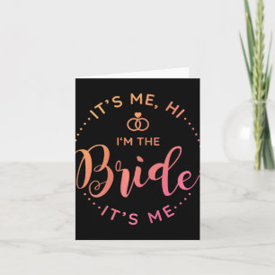 Carte C'Est Moi Bonjour Je Suis L'Épouse Son Mariage Du