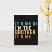 Carte C'est moi Salut Je suis le frère C'est moi Fun Pap (Fleur jaune)