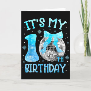 Carte C'est mon 10ème anniversaire Coquette Bow Disco 10