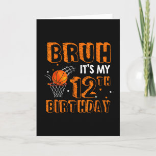 Carte C'est mon 12ème anniversaire Joueur de Sketll 12 a