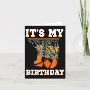 Carte C'est mon 15e anniversaire Bysketbyll Boy Party 15