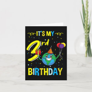 Carte C'est mon 3e Jour des terres anniversaire