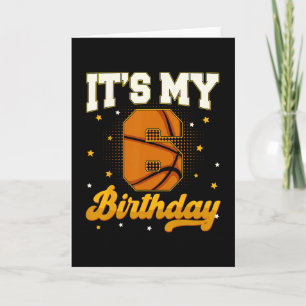 Carte C'est mon 6ème anniversaire Sketll garçon 6 ans ca