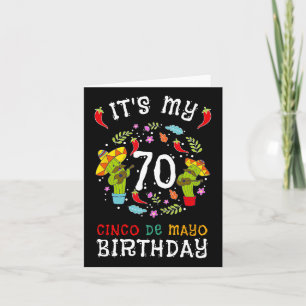 Carte C'est mon 70e anniversaire Cinco De Mayo Shirt Men