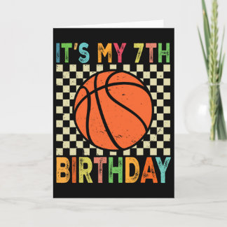 Carte C'est mon 7e anniversaire Sketll 7 ans joueur amou