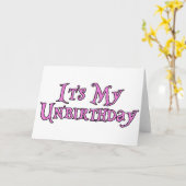 Carte C'est mon anniversaire (Fleur jaune)