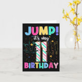 Carte C'est Mon Anniversaire 11 Ans Jumper 11 Ans Saut (Fleur jaune)