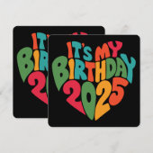 Carte C'est mon anniversaire 2025 (Devant / Derrière)