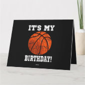 Carte C'est mon anniversaire Basketball Lover cadeau Ret (Dos)