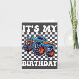 Carte C'est mon anniversaire garçon Monster Truck Fête d