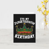 Carte C'Est Mon Anniversaire JunetDix Melanin Pride Afri (Fleur jaune)