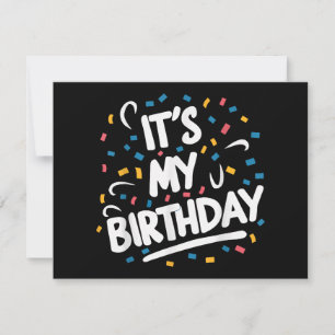 Carte C'est mon anniversaire pour les garçons les filles
