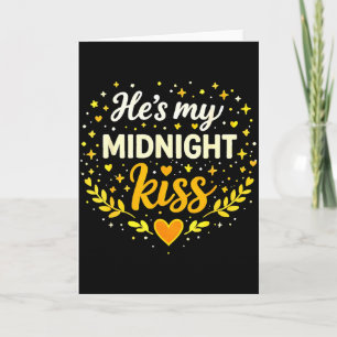 Carte C'est mon baiser de minuit Citation d'amour romant
