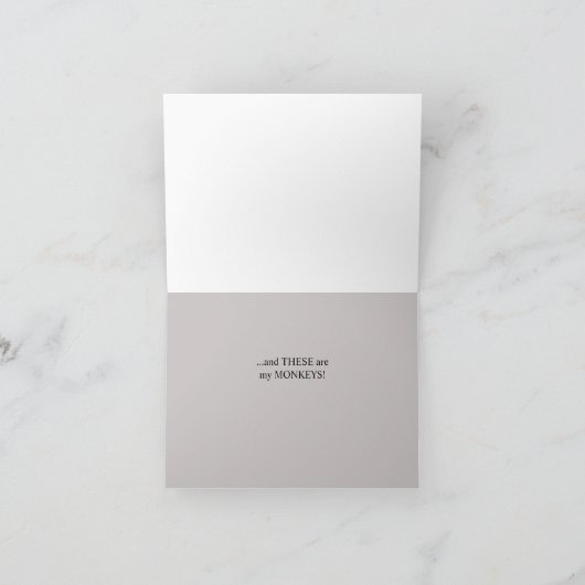 Carte C'EST mon CIRCUS, et ce sont mes SINGES (Intérieur)