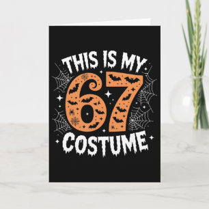 Carte C'est mon costume 67 paresseux Brainrot Meme 67 dr