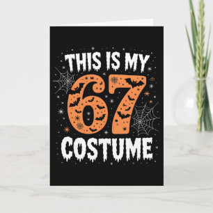 Carte C'est mon costume 67 paresseux Brainrot Meme 67 dr