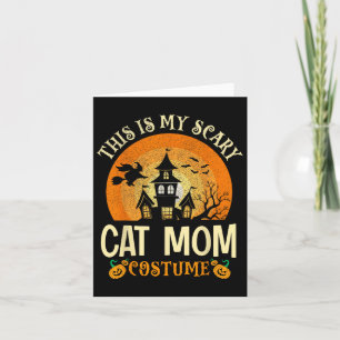 Carte C'Est Mon Costume De Maman Chat D'Inquiétude Hallo