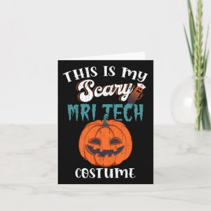 Carte C'Est Mon Costume De Mri Tech Effrayant Halloween