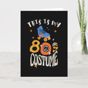 Carte C'est mon costume des années 80 effet Grunge