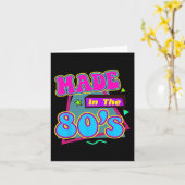 Carte C'EST MON COSTUME DES ANNÉES 80 Idée de tenue de s (Fleur jaune)