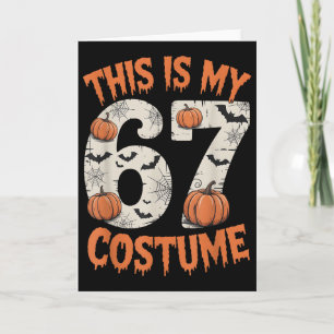 Carte C'est mon costume d'Halloweem 67