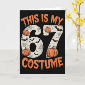 Carte C'est mon costume d'Halloweem 67 (Fleur jaune)