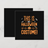 Carte C'est mon costume d'Halloween  (Devant / Derrière)
