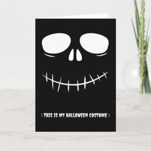 Carte C'Est Mon Costume D'Halloween Drôle Enfants D'Hall