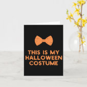 Carte C'Est Mon Costume D'Halloween Drôle Idée (Fleur jaune)