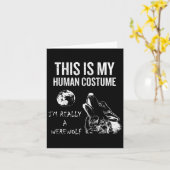 Carte C'est mon costume d'humain (Fleur jaune)