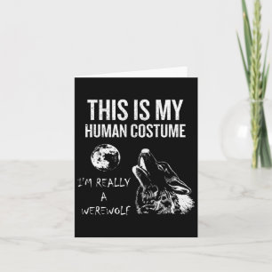 Carte C'est mon costume d'humain