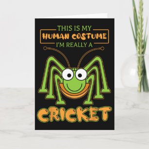 Carte C'est mon costume d'humain Je suis vraiment un cri