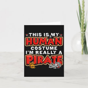 Carte C'est Mon Costume D'humain Je Suis Vraiment Un Tau