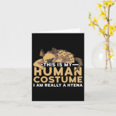 Carte C'est mon costume humain Je suis vraiment une hiro (Fleur jaune)
