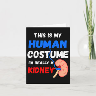 Carte C'est mon costume humain Je suis vraiment une mala