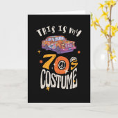 Carte C'est mon costume les années 70 (Fleur jaune)