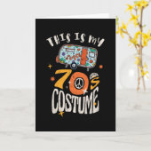 Carte C'est mon costume les années 70 (Fleur jaune)