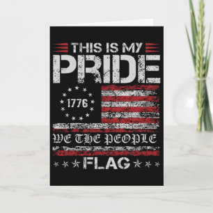 Carte C'est Mon Drapeau De Fierté Usa Américain Patrioti
