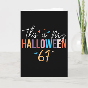 Carte C'est mon Halloween 67 Drôle Six Sept Mème Gén A