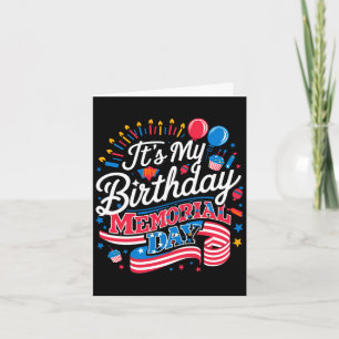Carte C'est mon jour de fête de l'anniversaire mémorial