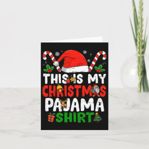 Carte C'Est Mon Jour De Noël En Pyjama