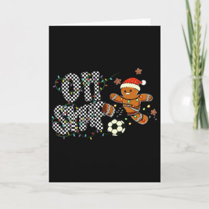 Carte C'est mon maillot de sport de Noël de football