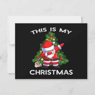 Carte C'est mon Noël drôle de Père Noël