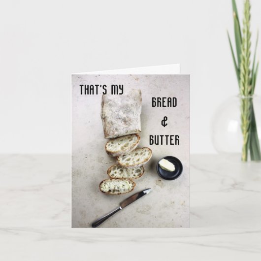 Carte C'est mon pain et beurre (Devant)