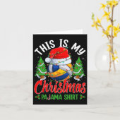 Carte C'Est Mon Pajama De Noël Volleyball Santa Hat X (Fleur jaune)