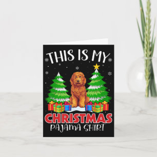 Carte C'Est Mon Pajama Goldendoodle Chien De Noël