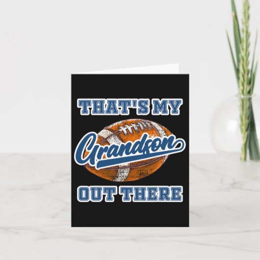 Carte C'est mon petit-fils là-bas cheer de football Gran (Devant)