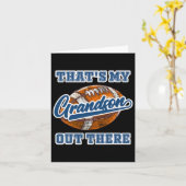 Carte C'est mon petit-fils là-bas cheer de football Gran (Fleur jaune)