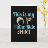 Carte C'est mon premier avion de ligne (Fleur jaune)