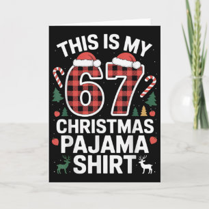 Carte C'est mon pyjama de Noël 67 